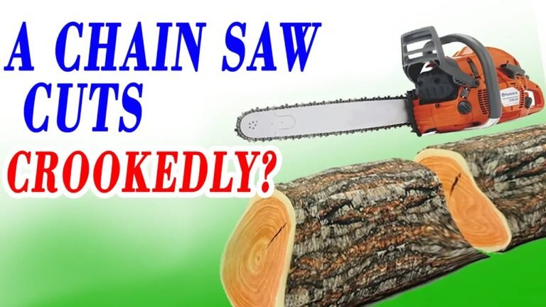Chainsaw Cuts Crooked